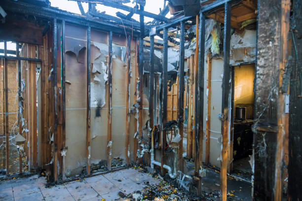 Professional Fire Damage Removal technician working in Hampton, VA